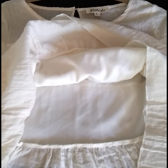 Babydoll Cropped Boho Blouse - Picture 9 of 10